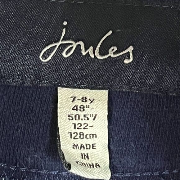 JOULES 1/4 Zip Sweatshirt Floral Little Girl size 7-8 Outdoors Layers - Picture 5 of 13